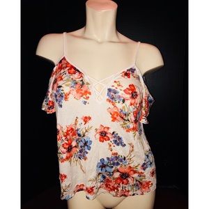 Multicolored Floral off the shoulder top